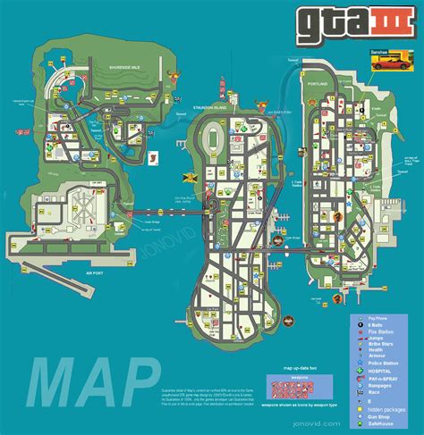 gta 3 mapa.